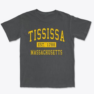 Tississa Massachusetts Classic Established Premium Heavyweight T-shirt
