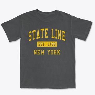 State Line New York Classic Established Premium Heavyweight T-shirt