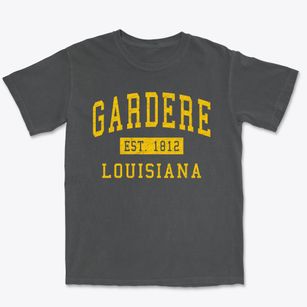 Gardere Louisiana Classic Established Premium Heavyweight T-shirt