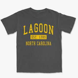 Lagoon North Carolina Classic Established Premium Heavyweight T-shirt