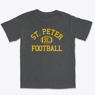 Saint Peter Lutheran School Classic Football Premium Heavyweight T-shirt