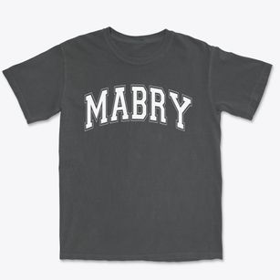 Mabry Elementary School Varsity Arch Premium Heavyweight T-shirt