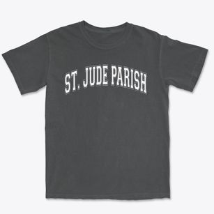 St Jude Parish Varsity Arch Premium Heavyweight T-shirt