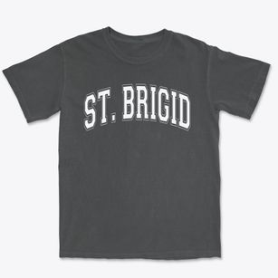 Saint Brigid School Varsity Arch Premium Heavyweight T-shirt