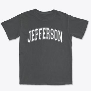 Jefferson Elementary School Varsity Arch Premium Heavyweight T-shirt