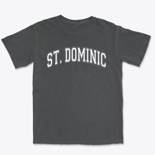 Saint Dominic School Varsity Arch Premium Heavyweight T-shirt