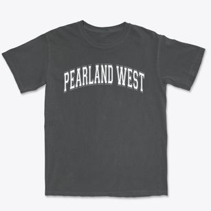Pearland West Junior High School Varsity Arch Premium Heavyweight T-shirt