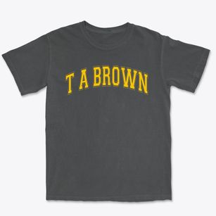 T A Brown Elementary School Varsity Arch Premium Heavyweight T-shirt