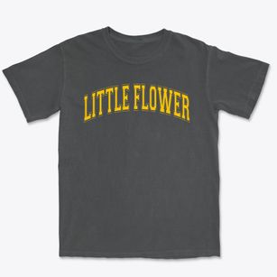 Little Flower School Varsity Arch Premium Heavyweight T-shirt