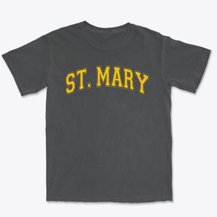 Saint Mary Child Development Center Varsity Arch Premium Heavyweight T-shirt