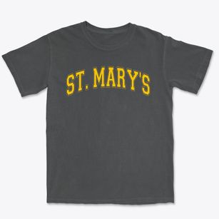 Saint Mary's Catholic School Varsity Arch Premium Heavyweight T-shirt