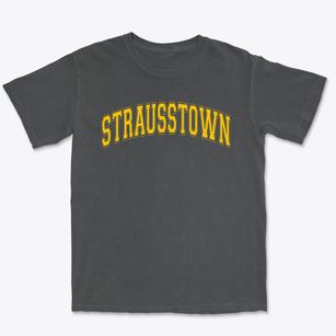 Strausstown Elementary School Varsity Arch Premium Heavyweight T-shirt