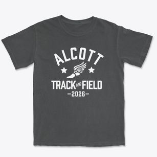 Alcott Elementary School Track and Field Premium Heavyweight T-shirt