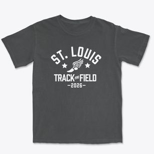 Saint Louis Catholic School Track and Field Premium Heavyweight T-shirt