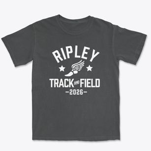 Ripley High School Track and Field Premium Heavyweight T-shirt
