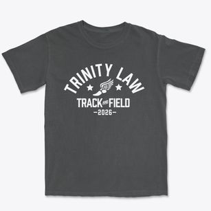 Trinity Law School Track and Field Premium Heavyweight T-shirt