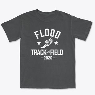Flood Middle School Track and Field Premium Heavyweight T-shirt