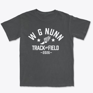 W G Nunn Elementary School Track and Field Premium Heavyweight T-shirt