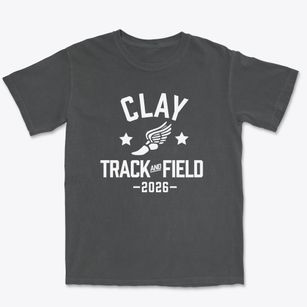 Clay Center Community Middle School Track and Field Premium Heavyweight T-shirt