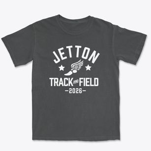 Jetton Junior High School Track and Field Premium Heavyweight T-shirt