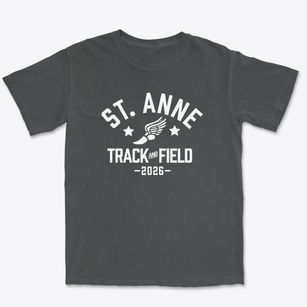 Saint Anne Montessori School Track and Field Premium Heavyweight T-shirt
