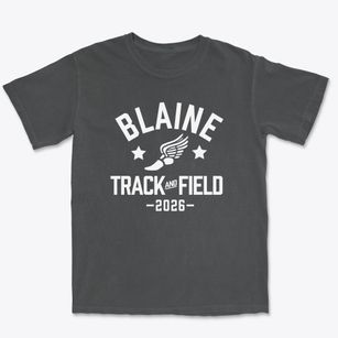 Blaine High School Track and Field Premium Heavyweight T-shirt
