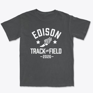 Edison High School Track and Field Premium Heavyweight T-shirt