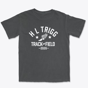 H L Trigg Community School Track and Field Premium Heavyweight T-shirt