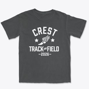 Crest Middle School Track and Field Premium Heavyweight T-shirt