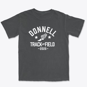 Donnell Middle School Track and Field Premium Heavyweight T-shirt