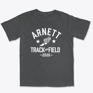 Arnett Elementary School Track and Field Premium Heavyweight T-shirt
