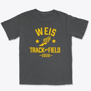 Weis Middle School Track and Field Premium Heavyweight T-shirt