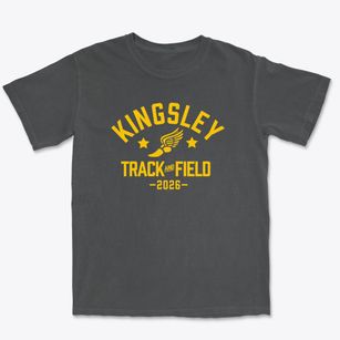 Kingsley Elementary School Track and Field Premium Heavyweight T-shirt
