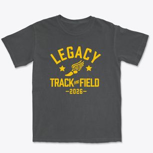 Legacy Christian Academy Track and Field Premium Heavyweight T-shirt
