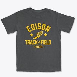 Thomas Edison High School Track and Field Premium Heavyweight T-shirt