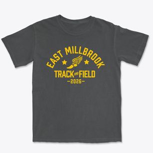 East Millbrook Middle School Track and Field Premium Heavyweight T-shirt