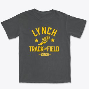 Bishop Lynch High School Track and Field Premium Heavyweight T-shirt
