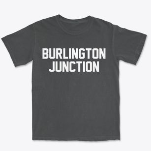 Burlington Junction Missouri Classic Block Premium Heavyweight T-shirt