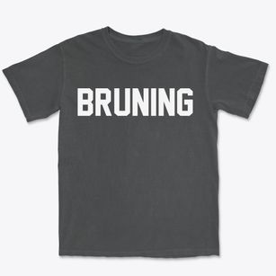 Bruning Nebraska Classic Block Premium Heavyweight T-shirt