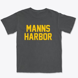 Manns Harbor North Carolina Classic Block Premium Heavyweight T-shirt