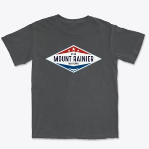 Mount Rainier Maryland Diamond Star Premium Heavyweight T-shirt