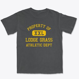 Lodge Grass Montana Athletic Dept Premium Heavyweight T-shirt