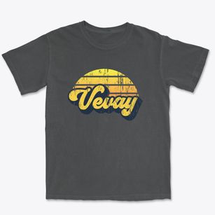 Vevay Indiana Sublime Sunset Premium Heavyweight T-shirt