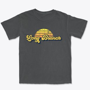 Long Branch New Jersey Sublime Sunset Premium Heavyweight T-shirt