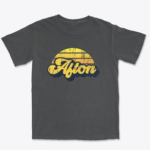 Afton Iowa Sublime Sunset Premium Heavyweight T-shirt