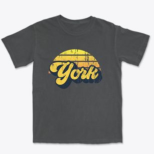 York Maine Sublime Sunset Premium Heavyweight T-shirt