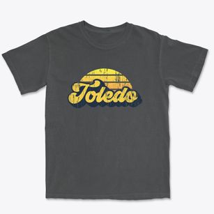 Toledo Ohio Sublime Sunset Premium Heavyweight T-shirt