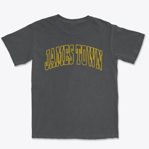 James Town Wyoming Trendy Block Premium Heavyweight T-shirt