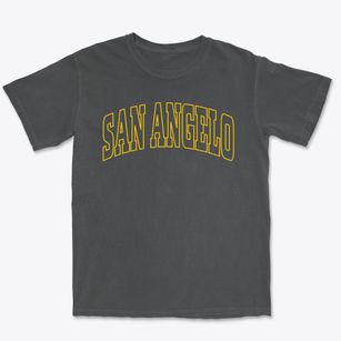 San Angelo Texas Trendy Block Premium Heavyweight T-shirt
