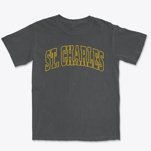 St. Charles Missouri Trendy Block Premium Heavyweight T-shirt